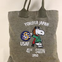 army tote bag with embroidery