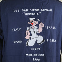 Popeye USS SAN DIEGO embroidered field jacket