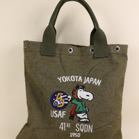 army tote bag with embroidery