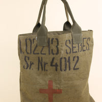army tote bag with embroidery