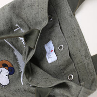 army tote bag with embroidery