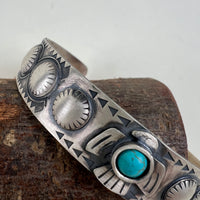 Bracciale in argento bird Navajo