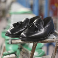 Leather tassel loafer