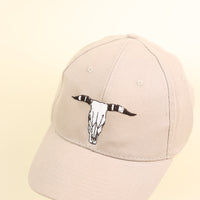 skull bull cap