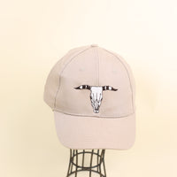 skull bull cap