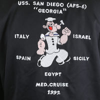 Utility jacket with Popeye embroidery USS SAN DEGO - M/L -