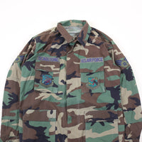 Giacca camouflage BDU WOODLAND Us AIR FORCE AIR APACHE - L -