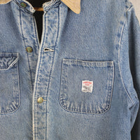 Vintage Pointer Brand Denim Chore Work Jacket - L -