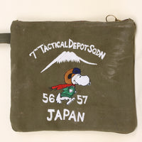 Clutch bag with embroidery