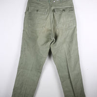 FATIGUE US ARMY PANT type 1^ OG 107 1950s - W34 -