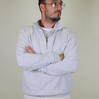 Half zip raglan sweatshirt