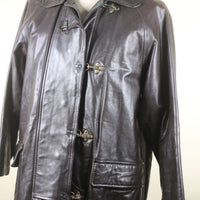 GIACCA DI PELLE CON GANCI -L-