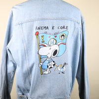 GIACCA DI JEANS PIONEER CON STAMPA NAPOLI - XL -