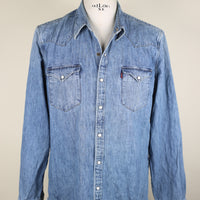 LEVIS DENIM SHIRT - L -