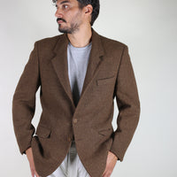 Harris Tweed single breasted jacket - XL -