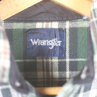 WRANGLER plaid overshirt - L -