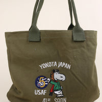 army tote bag with embroidery
