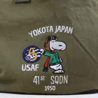 army tote bag with embroidery