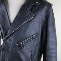 Giacca chiodo in pelle vintage - M -