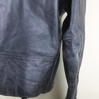 Giacca chiodo in pelle vintage - M -