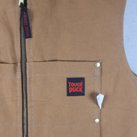 TOUGH DUCK CHORE VEST MADE IN CANADA DEADSTOCK - S -