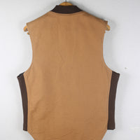 TOUGH DUCK CHORE VEST MADE IN CANADA DEADSTOCK - S -