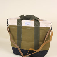 Hbt and denim tote bag