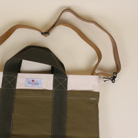 Hbt and denim tote bag