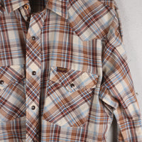 WRANGLER WESTERN SHIRT MADE IN USA - L -