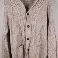 CARDIGAN ARAN MADE IN IRELAND - M -