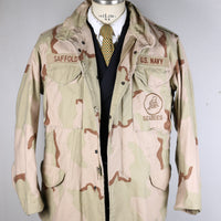 Field Jacket M-65 Us NAVY SEABEES DESERT - L - ( MEDIUM REGULAR )