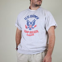 Us Army Camp Rucker half sleeve raglan sweatshirt