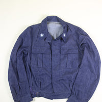 ITALIAN NAVY DENIM JACKET - S -