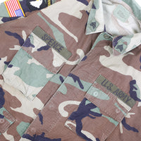 BDU WOODLAND Us Army paratrooper airborne jacket - L -