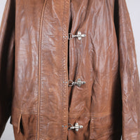 4 HOOK LEATHER JACKET - XL -