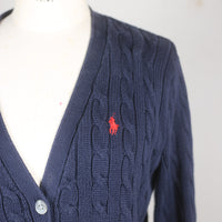 WOMEN'S BRAIDED CARDIGAN RL - L -