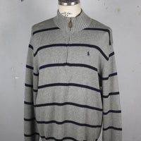 MAGLIONE HALPH ZIP IN COTONE R.L. - XL -