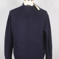 DEADSTOCK CASHMERE HALPH ZIP RAGLAN SWEATER - L -