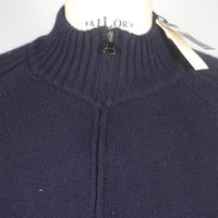 DEADSTOCK CASHMERE HALPH ZIP RAGLAN SWEATER - L -