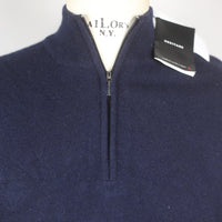 DEADSTOCK CASHMERE HALPH ZIP SWEATER - M -