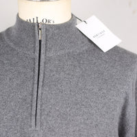 DEADSTOCK CASHMERE HALPH ZIP SWEATER - M -