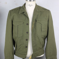 IKE Jacket US ARMY WW2 WITH EMBROIDERY - S -