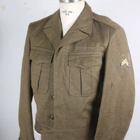 IKE Jacket US ARMY WW2 WITH EMBROIDERY - S -