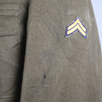 IKE Jacket US ARMY WW2 WITH EMBROIDERY - S -