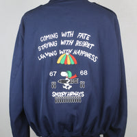 AIR FORCE BOMBER JACKET WITH EMBROIDERY - L -