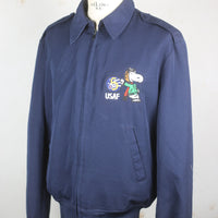 AIR FORCE BOMBER JACKET WITH EMBROIDERY - L -