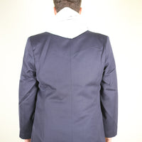 Navy double-breasted jacket