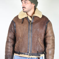 SCHOTT b3 aviator shearling jacket - XL -