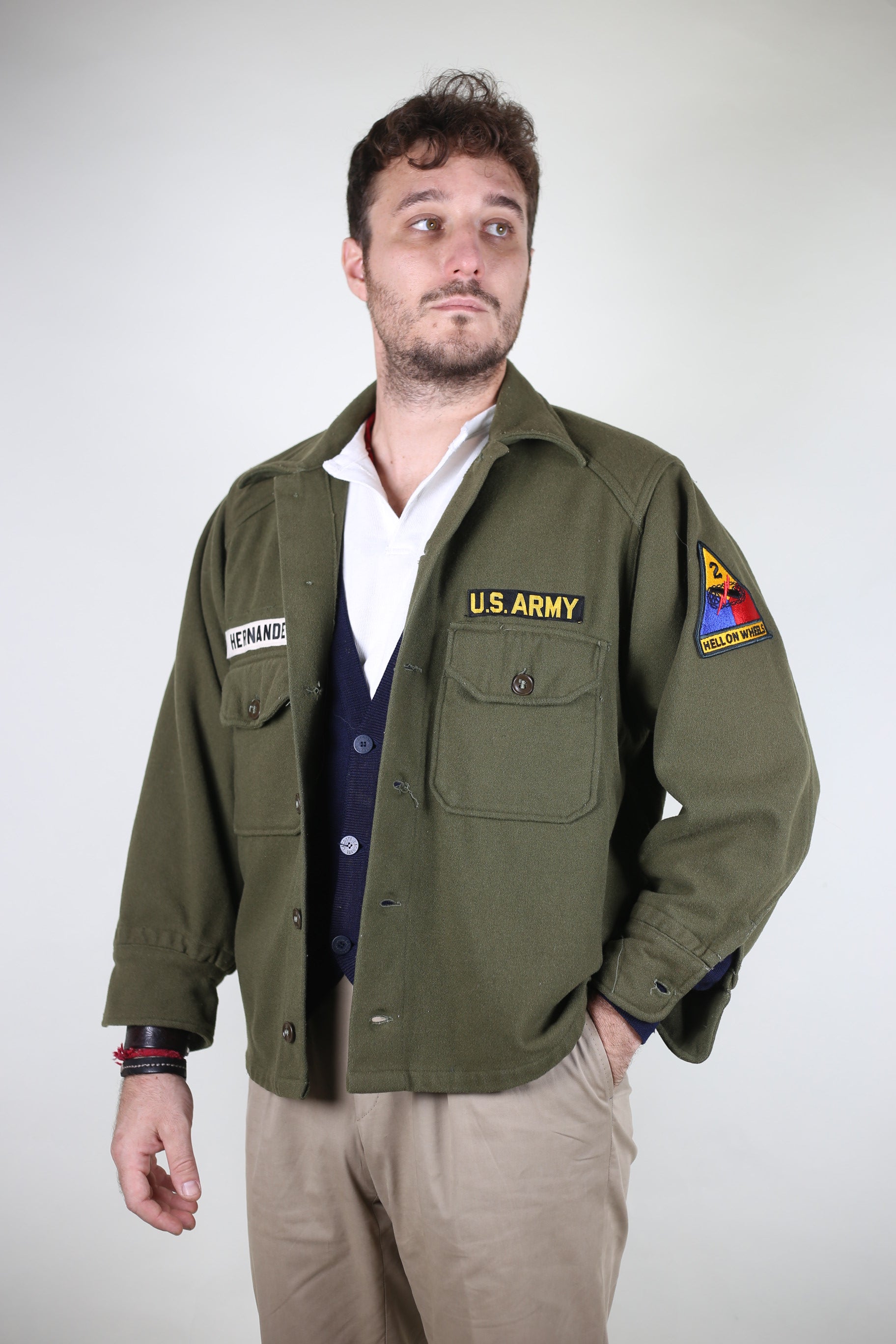 OG 108 US ARMY WOOL SHIRT - L - – bunkerdepot