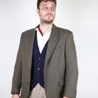Single-breasted tweed jacket - L -